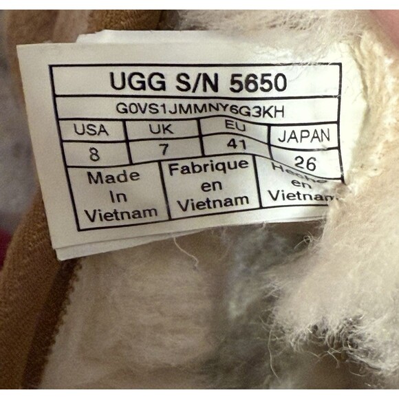 UGG Australia 5650 Scuff II Romeo Suede Slippers Mens Size US 8 Sheepskin Lined - Picture 7 of 8